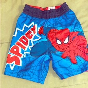3t boys Spider-Man swim trunks
